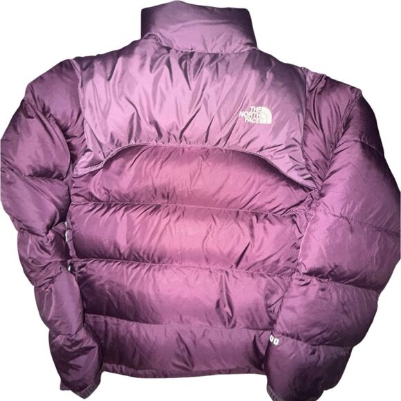 North Face Womens Medium Purple Vintage 96 Retro Nuptse Puffer Jacket Down Coat - Picture 9 of 12